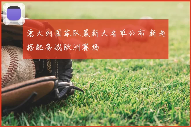 意大利国家队最新大名单公布 新老搭配备战欧洲赛场